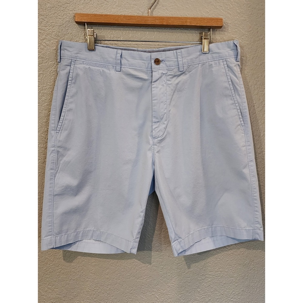 Cremieux Chino Men's Shorts, Size 34, Light Blue, Inseam 8.5", Preppy Golf